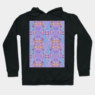 Psychedelic Purple Pastel Pattern Hoodie